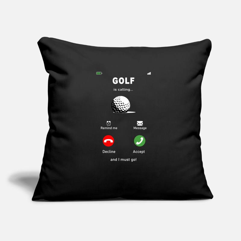 Le golf, c’est la calling. Golf, -golf, balle de golf Housse de coussin décorative 45 x 45 cm