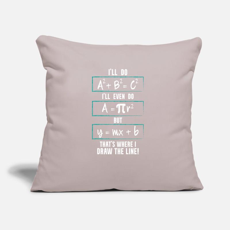 Funny Math Saying Equation Math Joke Sofa pillowcase 17,3'' x 17,3'' (45 x 45 cm)
