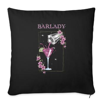 Barkeeper - Sofakissenbezug 45 x 45 cm - Schwarz - Vorne