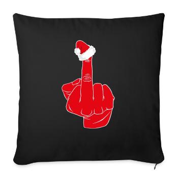 Hypocrisie de Noël - Housse de coussin décorative 45 x 45 cm - noir - Devant