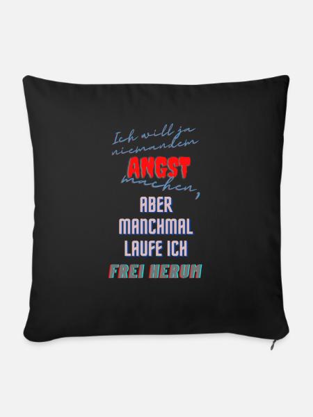 Frei Herum - Sofakissenbezug 45 x 45 cm - Schwarz