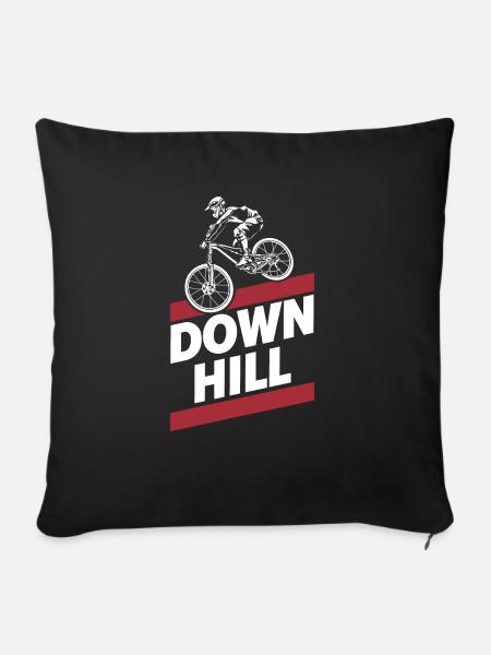 Downhill - Sofakissenbezug 45 x 45 cm - Schwarz