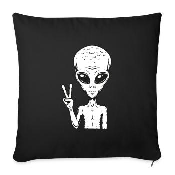 Alien - Sofa pillowcase 17,3'' x 17,3'' (45 x 45 cm) - black - Front