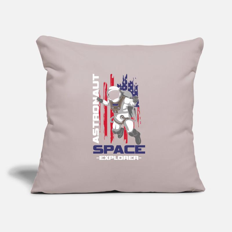 Fusée de combinaison spatiale d’astronaute Housse de coussin décorative 45 x 45 cm