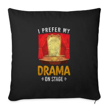 Actor Director Musical Scenery - Sofa pillowcase 17,3'' x 17,3'' (45 x 45 cm) - black - Front