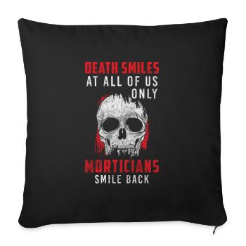 Fossoyeur Noir Humour Vocation - Housse de coussin décorative 45 x 45 cm - noir - Devant