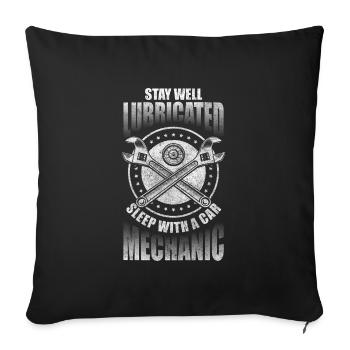 Mechanic Workshop Tool Tuner - Sofa pillowcase 17,3'' x 17,3'' (45 x 45 cm) - black - Front