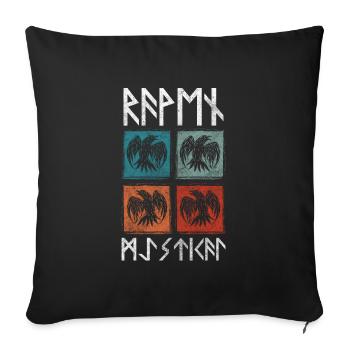 Mythology Hooded Crow Pet - Sofa pillowcase 17,3'' x 17,3'' (45 x 45 cm) - black - Front