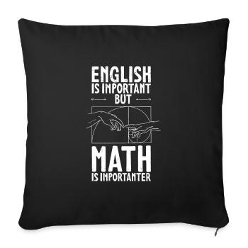 Geometry Golden Ratio Math Fibonacci - Sofa pillowcase 17,3'' x 17,3'' (45 x 45 cm) - black - Front