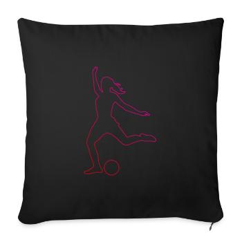 Football Hommes Football Football Football Football - Housse de coussin décorative 45 x 45 cm - noir - Devant