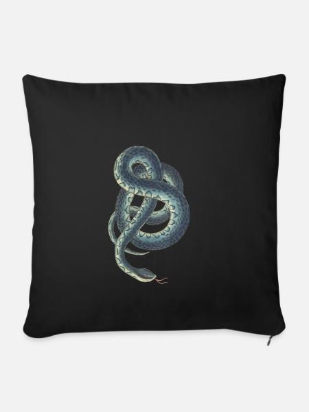 Snake - Sofa pillowcase 17,3'' x 17,3'' (45 x 45 cm) - black