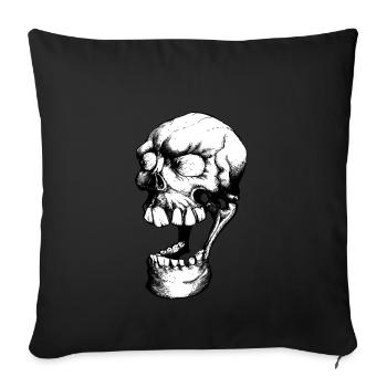 Laughing Dead - Sofa pillowcase 17,3'' x 17,3'' (45 x 45 cm) - black - Front