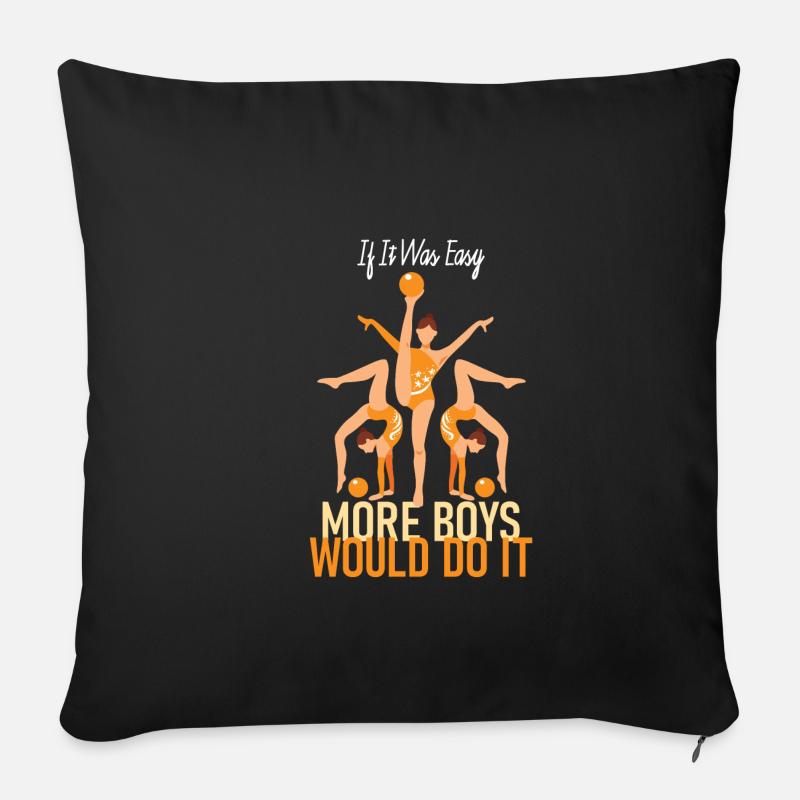 If It Were Easy More Boys Would Do It - Sofakissenbezug 45 x 45 cm - Schwarz