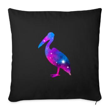 Galaxy Pelican - Sofakissenbezug 45 x 45 cm - Schwarz - Vorne