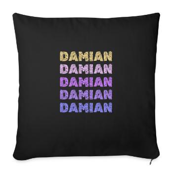 Cadeau pour Damian - Housse de coussin décorative 45 x 45 cm - noir - Devant
