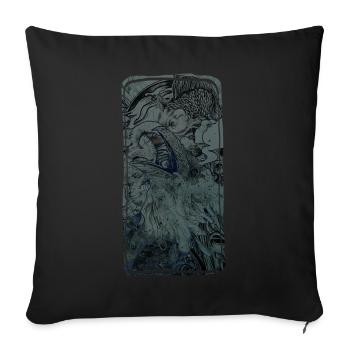 Raven - Sofa pillowcase 17,3'' x 17,3'' (45 x 45 cm) - black - Front