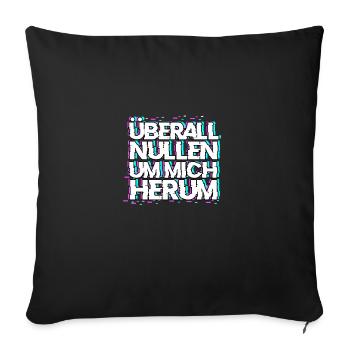 Informatiker Programmierer Computer Cloud Internet - Sofakissenbezug 45 x 45 cm - Schwarz - Vorne