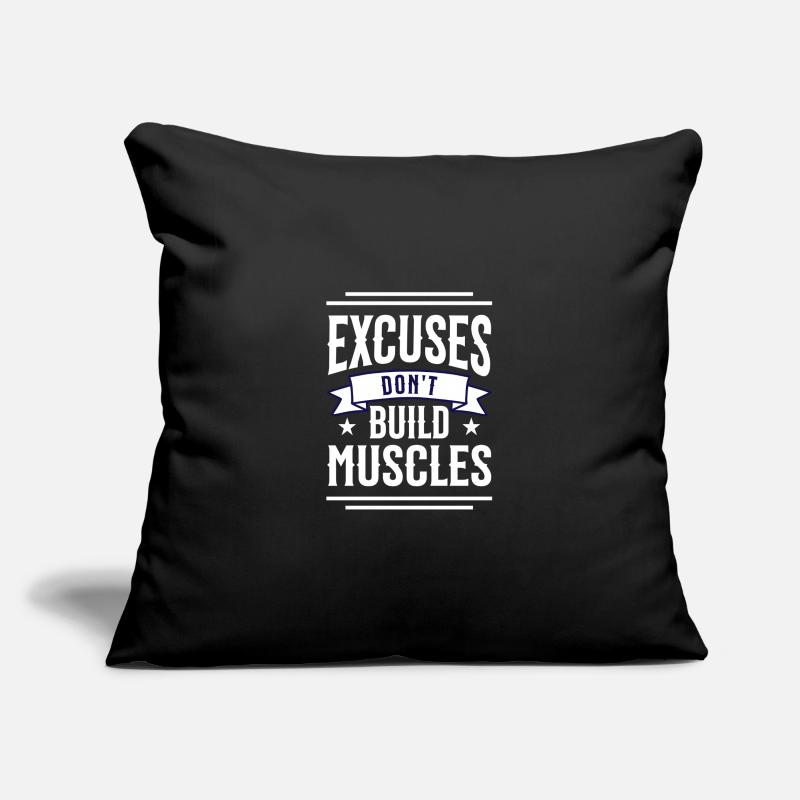N’excuse pas Housse de coussin décorative 45 x 45 cm