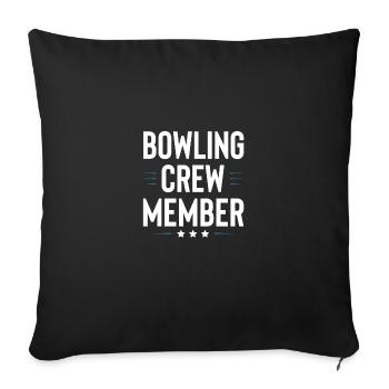 Équipe de quilles - Housse de coussin décorative 45 x 45 cm - noir - Devant