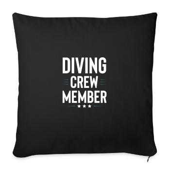 Diving Crew - Sofakissenbezug 45 x 45 cm - Schwarz - Vorne