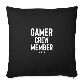 Équipe de joueurs - Housse de coussin décorative 45 x 45 cm - noir - Devant