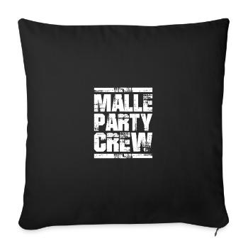 Malle Party Holiday Crew - Sofa pillowcase 17,3'' x 17,3'' (45 x 45 cm) - black - Front
