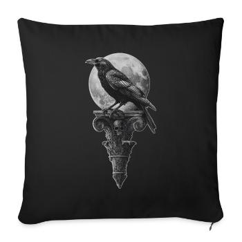Raven - Sofa pillowcase 17,3'' x 17,3'' (45 x 45 cm) - black - Front