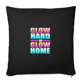 Rave Raver Musique techno Techno basse Table de mixage - Housse de coussin décorative 45 x 45 cm - noir - Devant