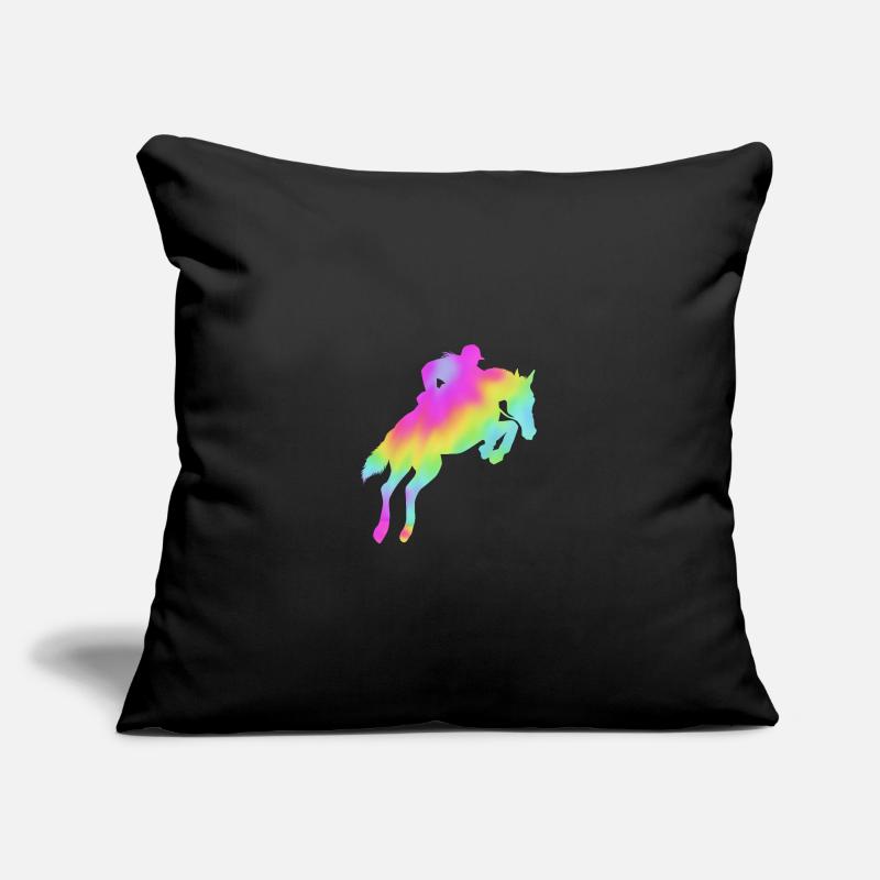 Saut d’obstacles Saut d’obstacles Housse de coussin décorative 45 x 45 cm