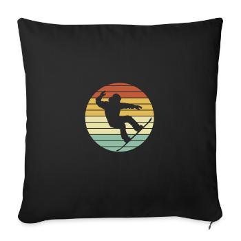 Snowboard Snowboarding Snowboard Holidays Snowboarders - Sofa pillowcase 17,3'' x 17,3'' (45 x 45 cm) - black - Front