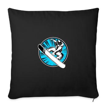 Snowboard Snowboarding Snowboard Holidays Snowboarders - Sofa pillowcase 17,3'' x 17,3'' (45 x 45 cm) - black - Front