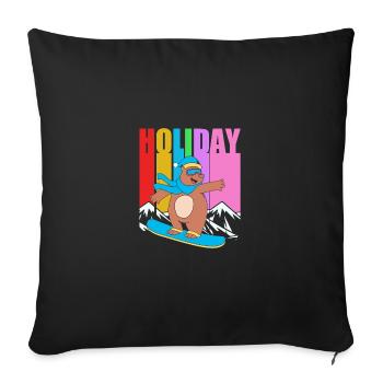 Snowboard Snowboarding Snowboard Holidays Snowboarders - Sofa pillowcase 17,3'' x 17,3'' (45 x 45 cm) - black - Front