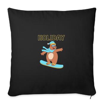 Snowboard Snowboarding Snowboard Holidays Snowboarders - Sofa pillowcase 17,3'' x 17,3'' (45 x 45 cm) - black - Front