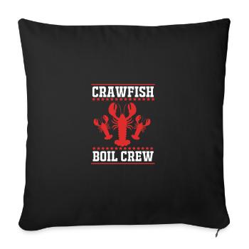 Crab - Sofa pillowcase 17,3'' x 17,3'' (45 x 45 cm) - black - Front
