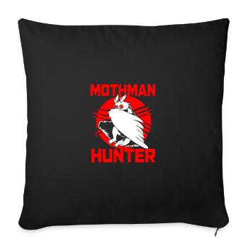 Mothman - Sofa pillowcase 17,3'' x 17,3'' (45 x 45 cm) - black - Front