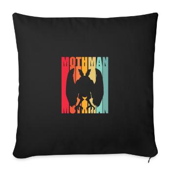 Papillon de nuit - Housse de coussin décorative 45 x 45 cm - noir - Devant