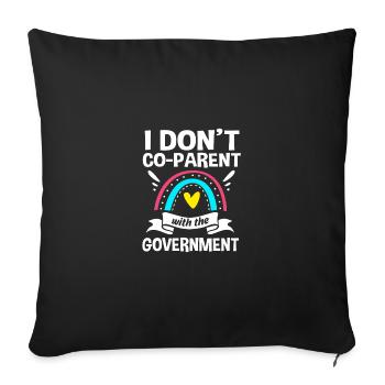 Crunchy Mom - Sofa pillowcase 17,3'' x 17,3'' (45 x 45 cm) - black - Front