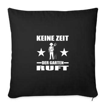 Garten - Sofakissenbezug 45 x 45 cm - Schwarz - Vorne