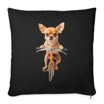 Chihuahua - Sofakissenbezug 45 x 45 cm - Schwarz - Vorne