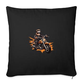 Motorcycle Biker Baby - Sofa pillowcase 17,3'' x 17,3'' (45 x 45 cm) - black - Front