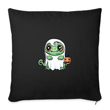 Chameleon Halloween Funny Ghost - Sofa pillowcase 17,3'' x 17,3'' (45 x 45 cm) - black - Front