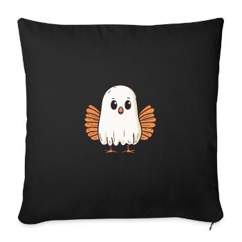 Turkey Halloween Funny Ghost - Sofa pillowcase 17,3'' x 17,3'' (45 x 45 cm) - black - Front