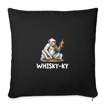 whisky-ky - Housse de coussin décorative 45 x 45 cm - noir - Devant