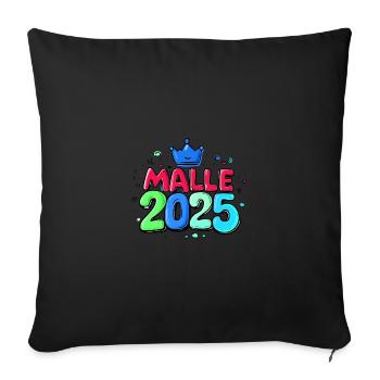 Malle 2025 Coloré Couronne de Majorque - Housse de coussin décorative 45 x 45 cm - noir - Devant