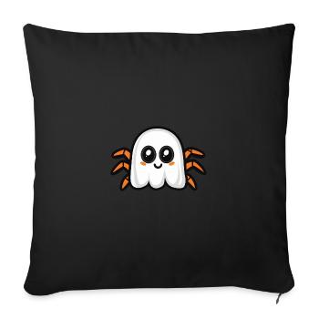 Tarantula Halloween Funny Ghost - Sofa pillowcase 17,3'' x 17,3'' (45 x 45 cm) - black - Front