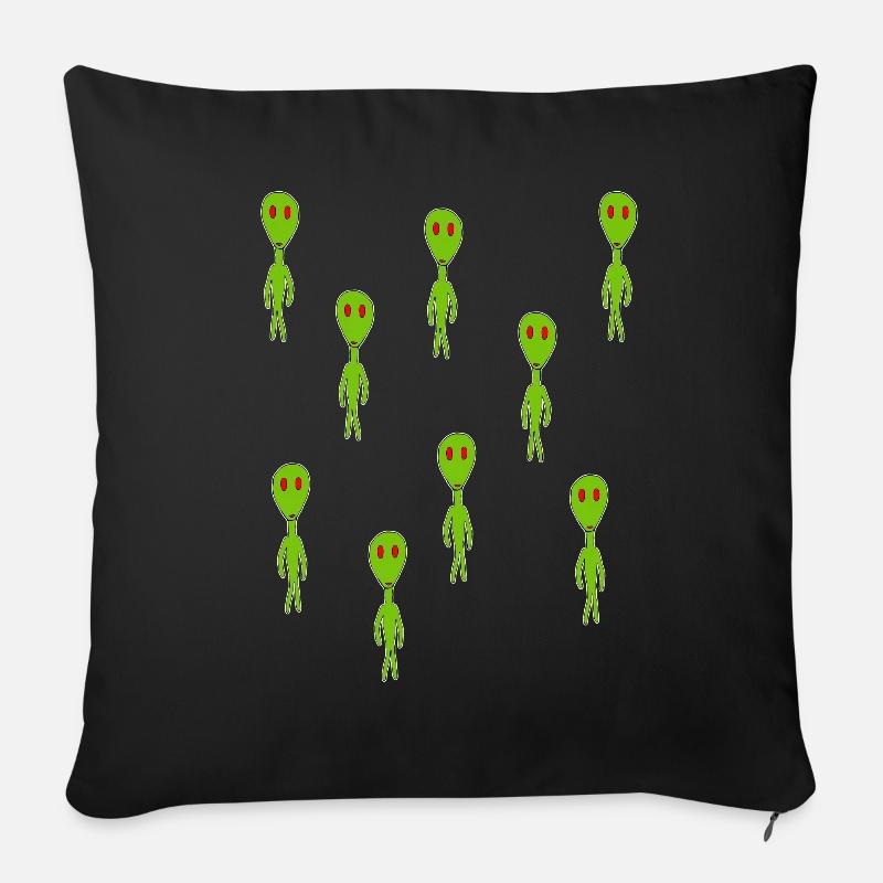 Aliens - Sofakissenbezug 45 x 45 cm - Schwarz