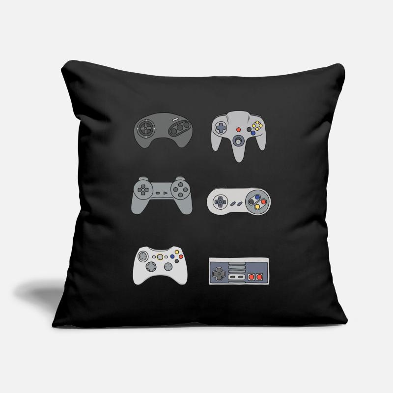 Gaming retro controller nerd vintage gift Sofa pillowcase 17,3'' x 17,3'' (45 x 45 cm)