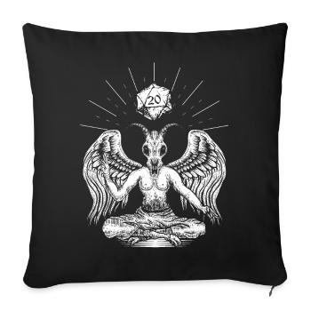 Pen and paper dicecult - Sofa pillowcase 17,3'' x 17,3'' (45 x 45 cm) - black - Front