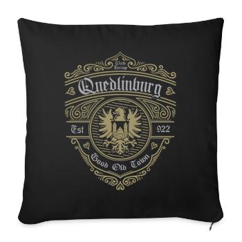 Quedlinburg (bonne vieille ville-édition) - Housse de coussin décorative 45 x 45 cm - noir - Devant