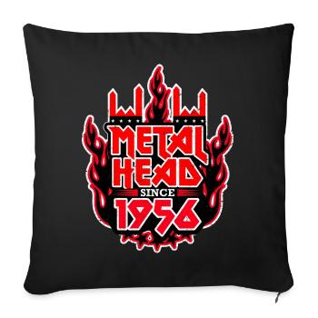 METALHEAD depuis 1956 - Housse de coussin décorative 45 x 45 cm - noir - Devant